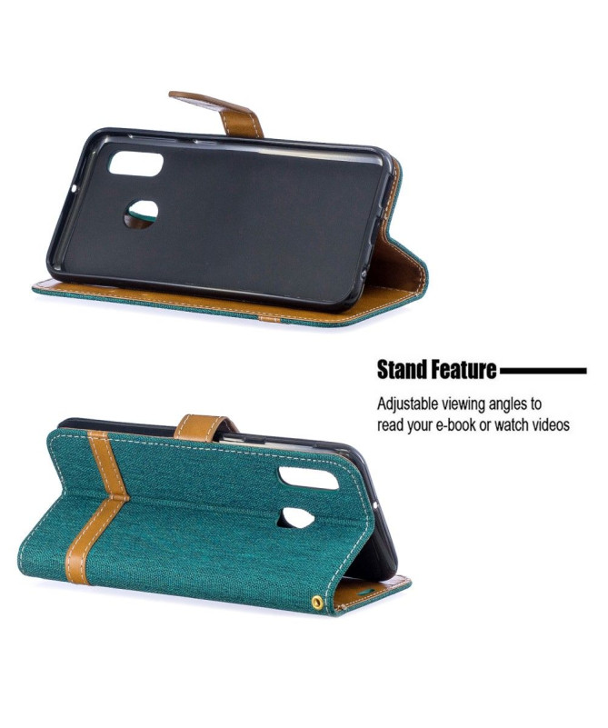 Etui Samsung Galaxy A20e revêtement tissu