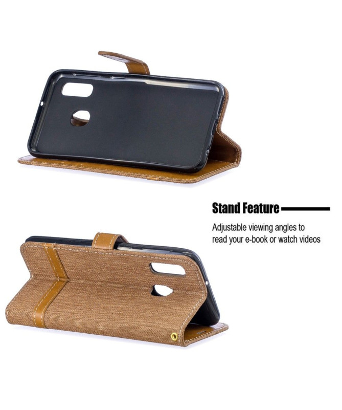 Etui Samsung Galaxy A20e revêtement tissu