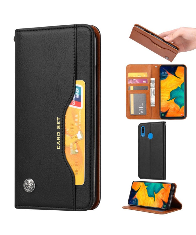 Samsung Galaxy A20e - Étui cuir stand case