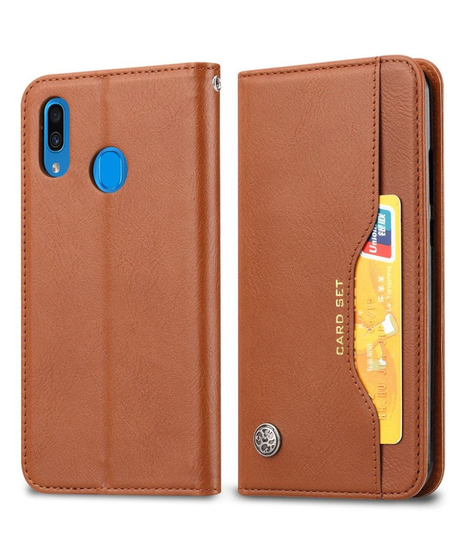 Samsung Galaxy A20e - Étui cuir stand case