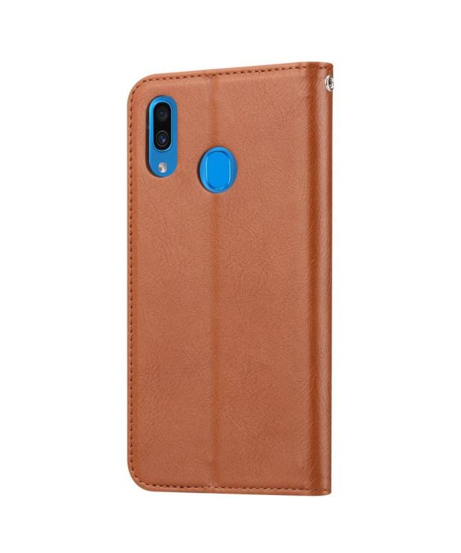 Samsung Galaxy A20e - Étui cuir stand case