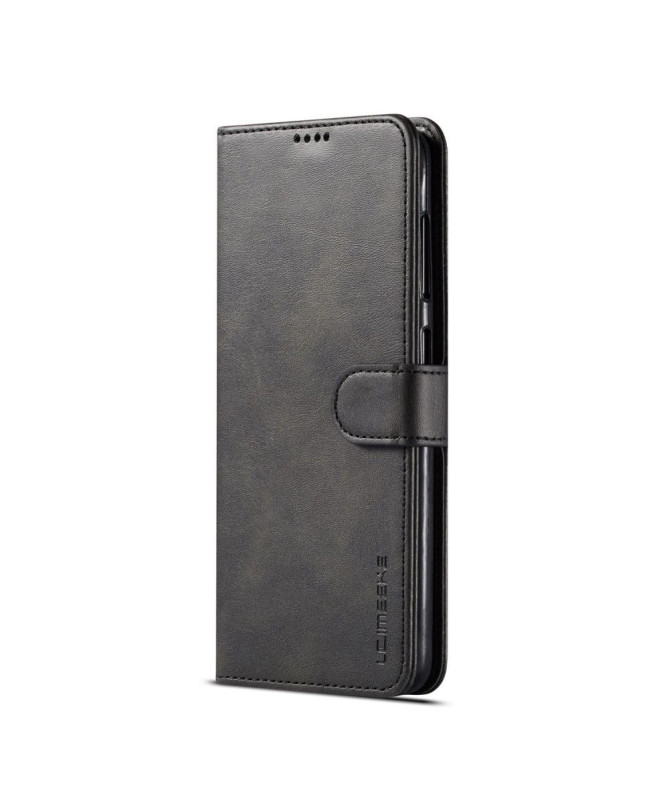 Samsung Galaxy A20e - Étui Tommy style cuir Noir