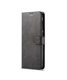 Samsung Galaxy A20e - Étui Tommy style cuir Noir