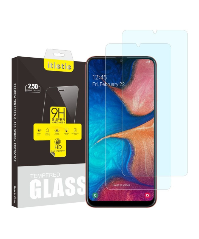 Samsung Galaxy A20e - Pack de 2 films en verre trempé