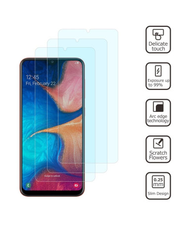 Samsung Galaxy A20e - Pack de 2 films en verre trempé