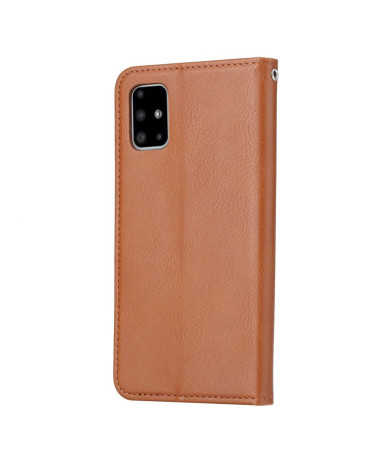 Housse Samsung Galaxy A51 effet cuir stand case