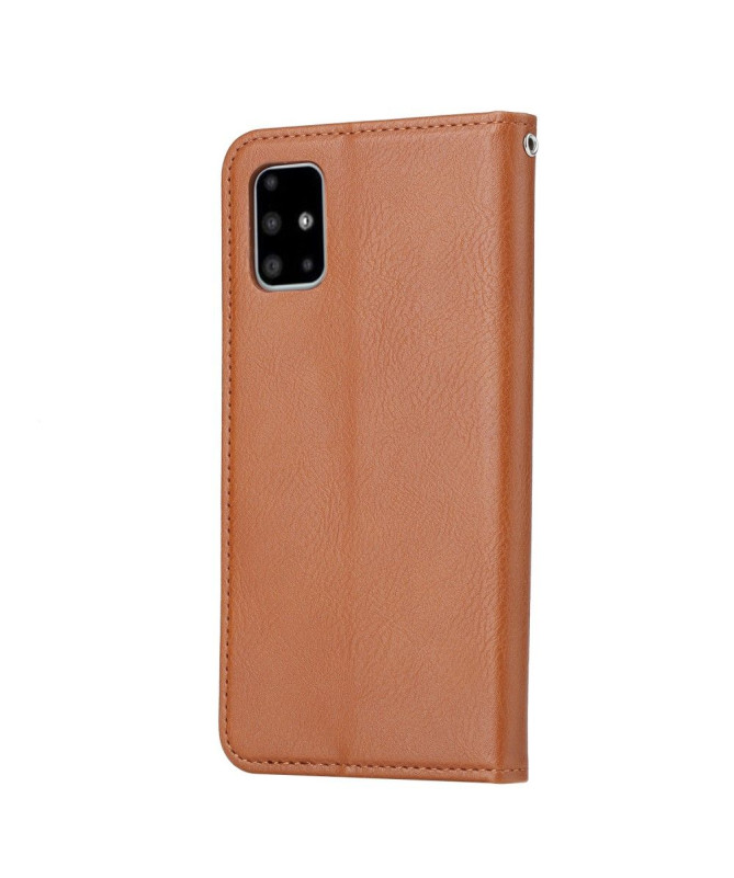 Housse Samsung Galaxy A51 effet cuir stand case