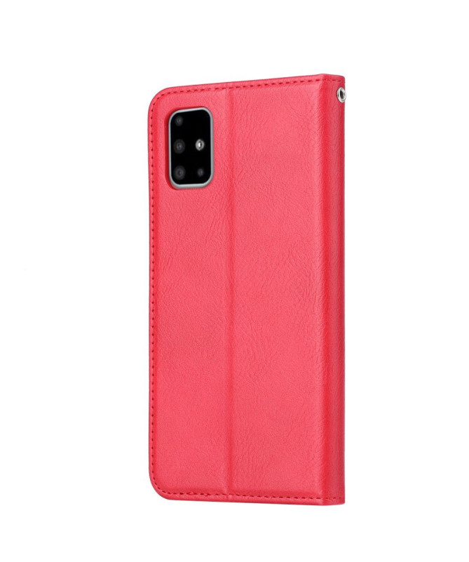 Housse Samsung Galaxy A51 effet cuir stand case