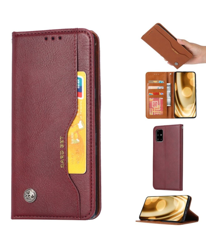 Housse Samsung Galaxy A51 effet cuir stand case