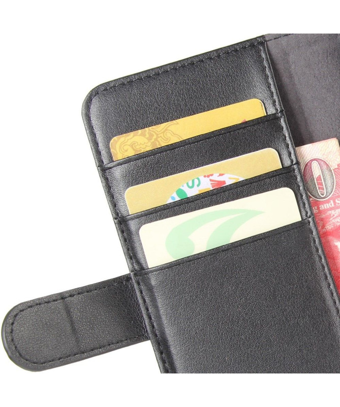 Housse Samsung Galaxy A51 cuir premium porte-cartes - Noir