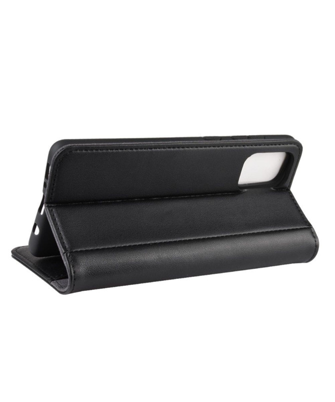 Housse Samsung Galaxy A51 cuir premium porte-cartes - Noir