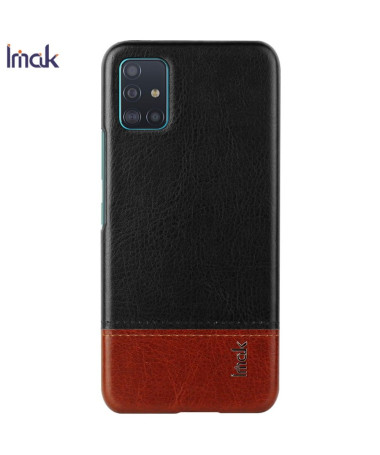 Coque Samsung Galaxy A51 imak imitation cuir + verre trempé