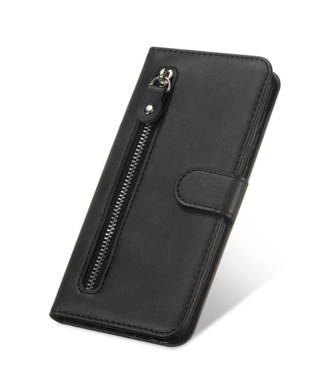 Housse Samsung Galaxy A51 Effet Cuir Zipper Pocket