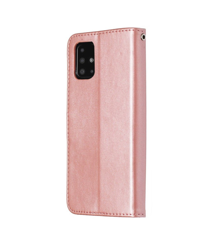 Housse Samsung Galaxy A51 Effet Cuir Zipper Pocket