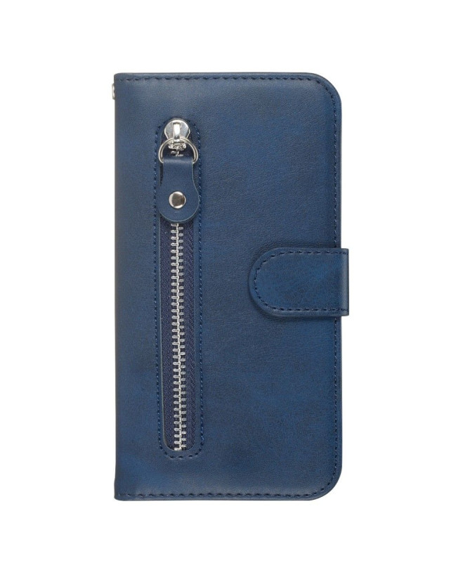 Housse Samsung Galaxy A51 Effet Cuir Zipper Pocket