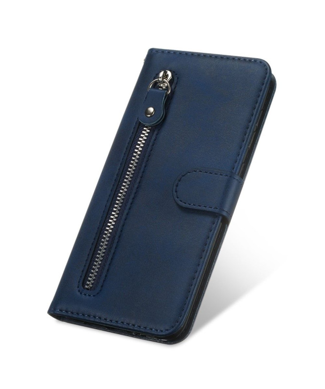 Housse Samsung Galaxy A51 Effet Cuir Zipper Pocket