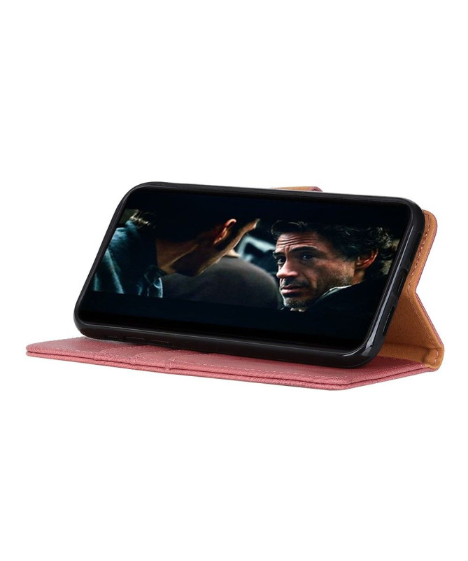 KHAZNEH - Housse Samsung Galaxy A41 imitation cuir - Rose - photo 6