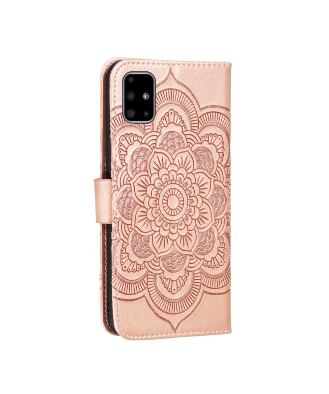 Housse Samsung Galaxy A51 Effet Cuir Mandala