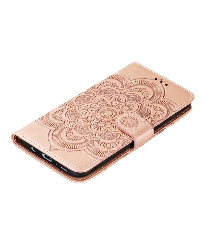 Housse Samsung Galaxy A51 Effet Cuir Mandala