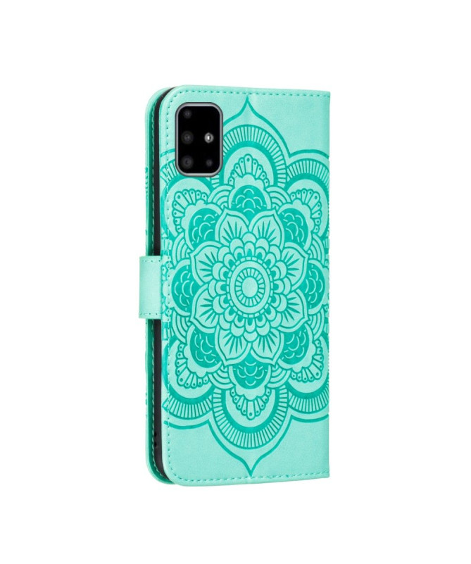 Housse Samsung Galaxy A51 Effet Cuir Mandala