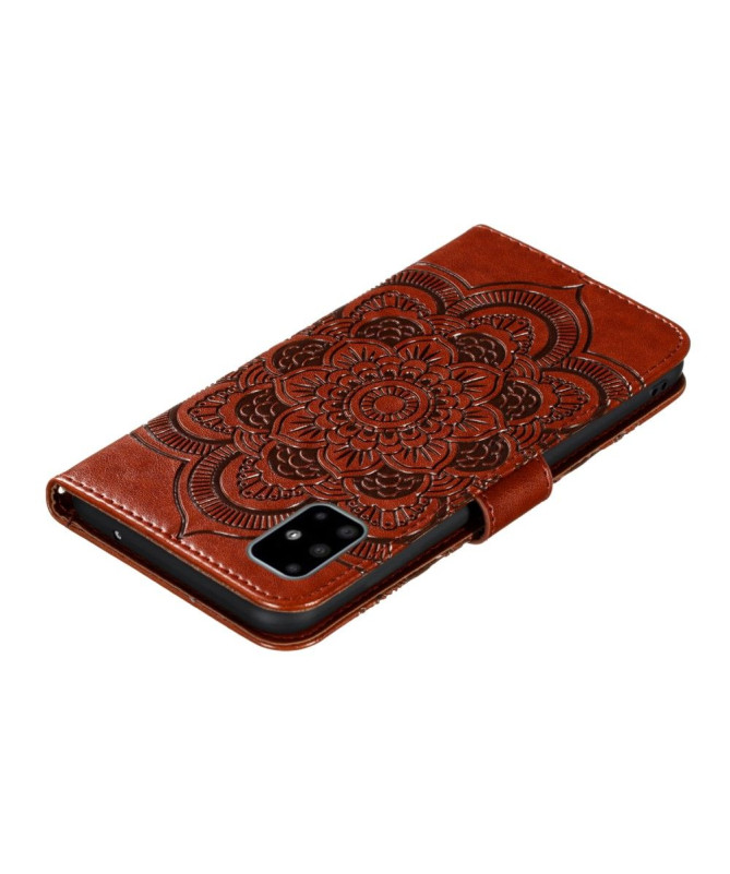 Housse Samsung Galaxy A51 Effet Cuir Mandala