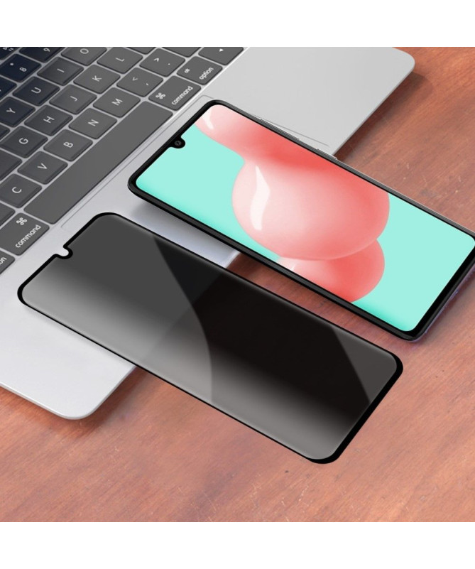 Protection d'écran Samsung Galaxy A41 verre trempé et filtre de confidentialité