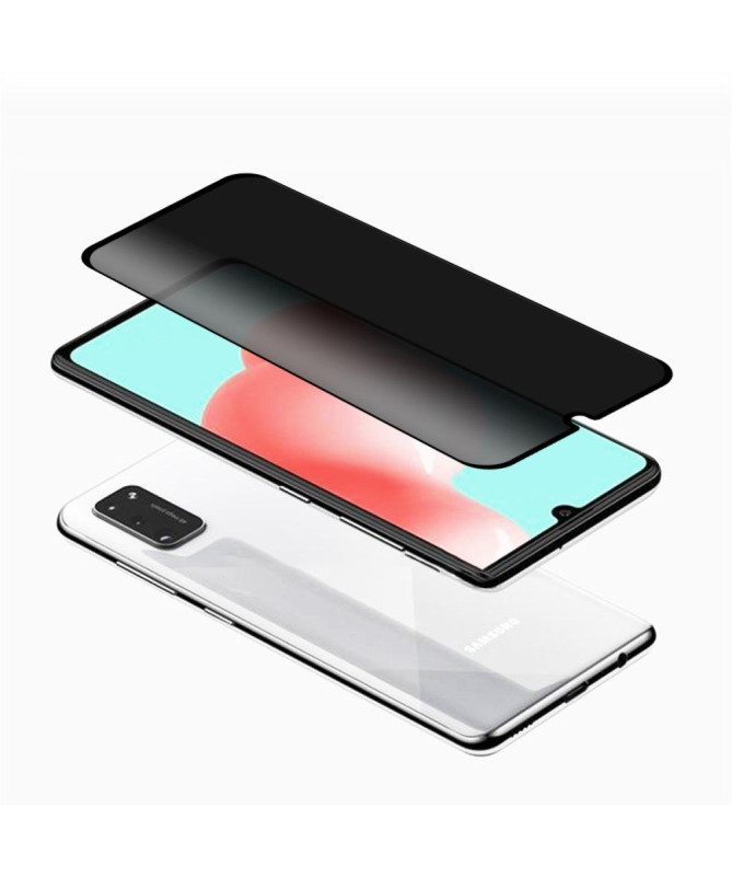Protection d'écran Samsung Galaxy A41 verre trempé et filtre de confidentialité