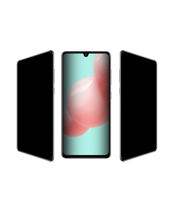 Protection d'écran Samsung Galaxy A41 verre trempé et filtre de confidentialité