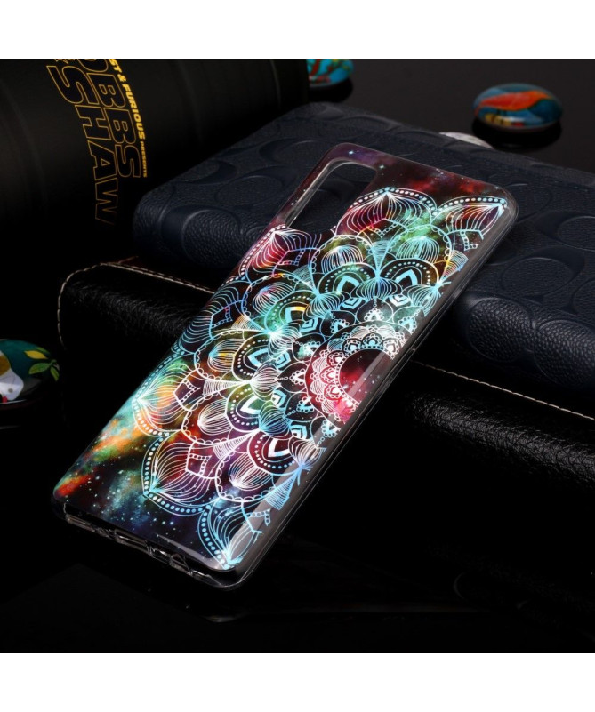 Coque Samsung Galaxy A41 Luminous Mandala Coloré