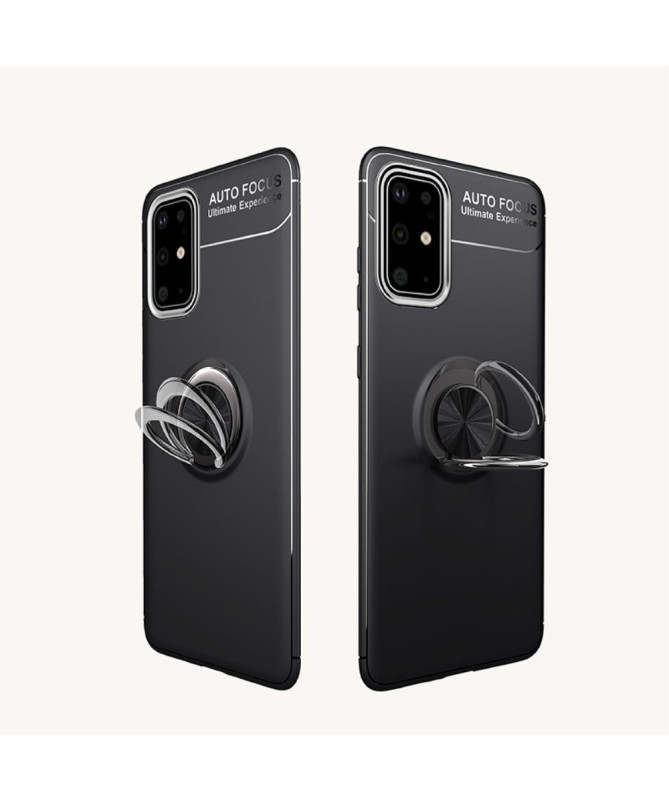 Coque Samsung Galaxy A41 avec bague métallique rotative