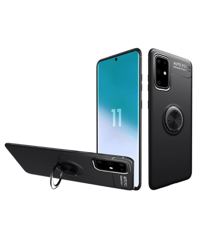 Coque Samsung Galaxy A41 avec bague métallique rotative