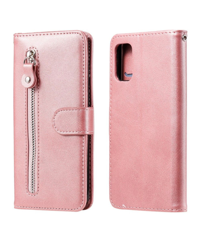 Housse Samsung Galaxy A41 Zipper Pocket Fonction Support