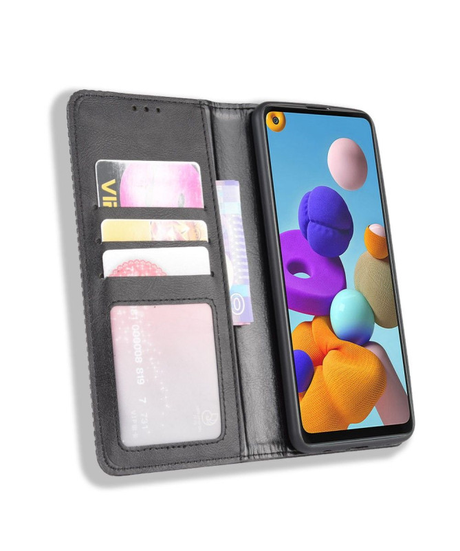 Étui Samsung Galaxy A21s Le Cirénius Style Cuir