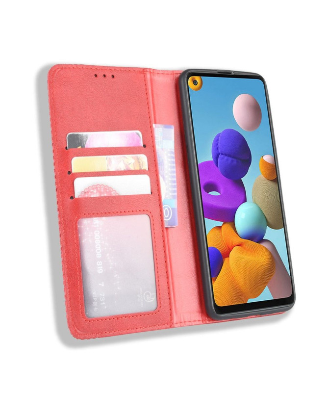 Étui Samsung Galaxy A21s Le Cirénius Style Cuir