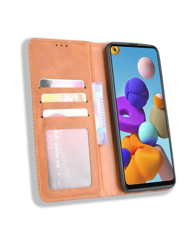 Étui Samsung Galaxy A21s Le Cirénius Style Cuir