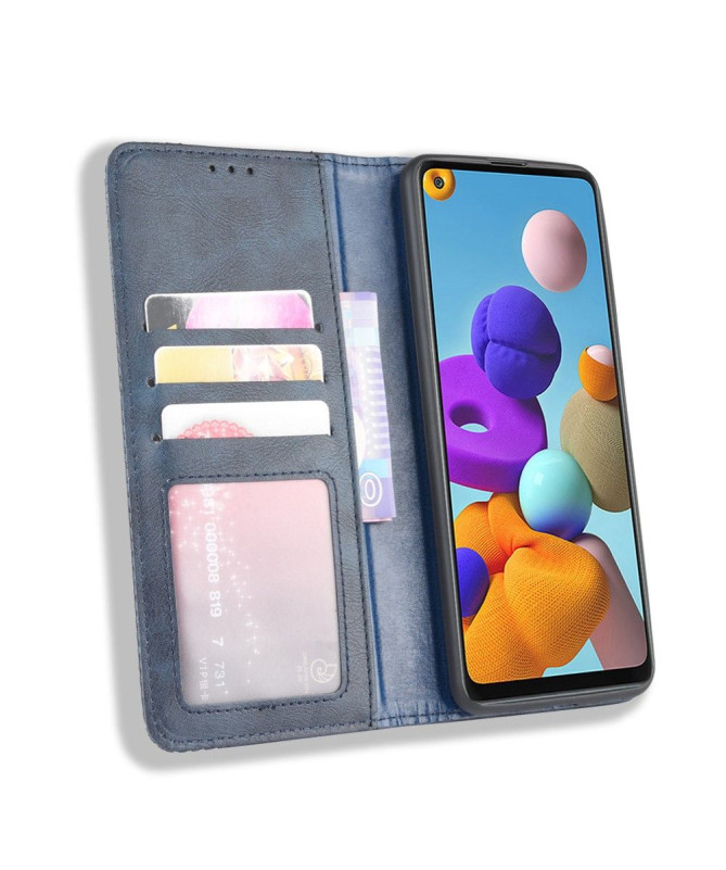 Étui Samsung Galaxy A21s Le Cirénius Style Cuir