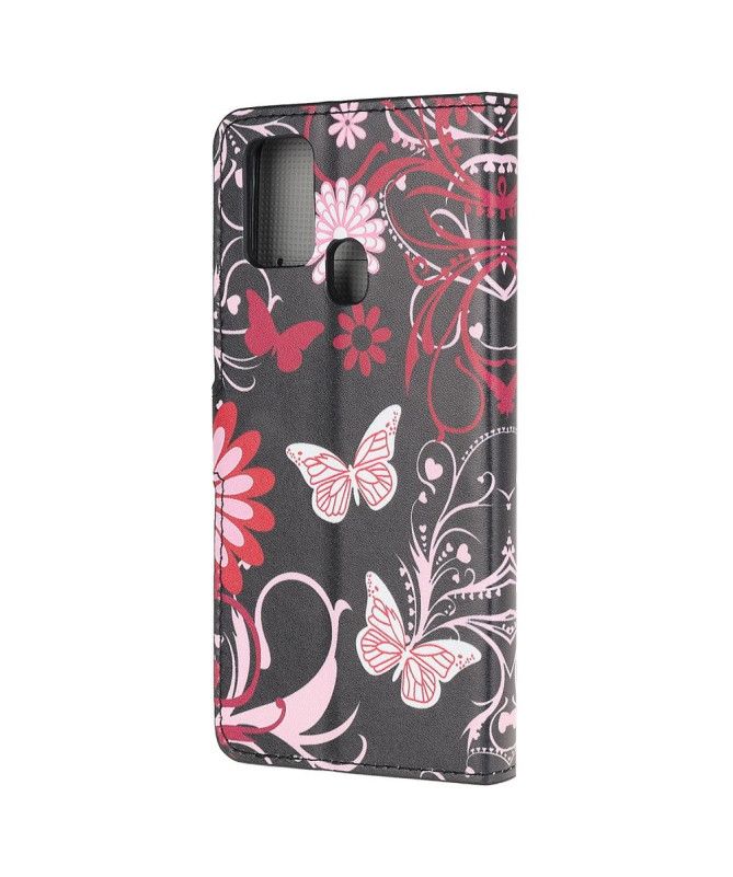 Housse Samsung Galaxy A21s Papillons et Fleurs - photo 3