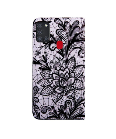 Housse Samsung Galaxy A21s Lace Flower