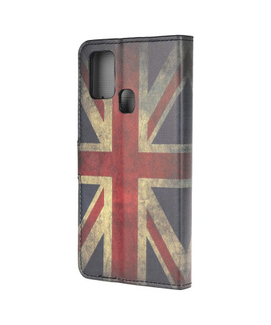 Housse Samsung Galaxy A21s Drapeau Anglais Vintage