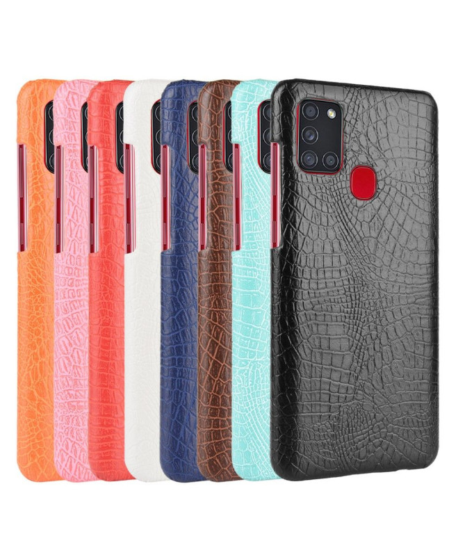 Coque Samsung Galaxy A21s effet peau de croco