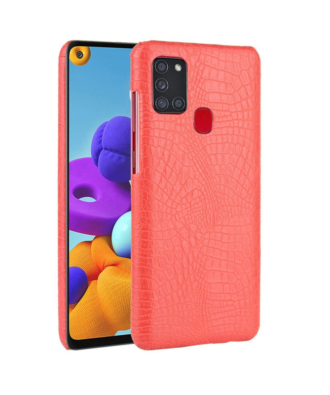 Coque Samsung Galaxy A21s effet peau de croco