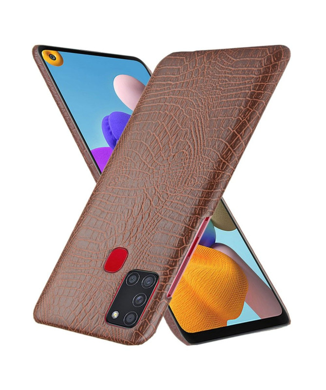 Coque Samsung Galaxy A21s effet peau de croco