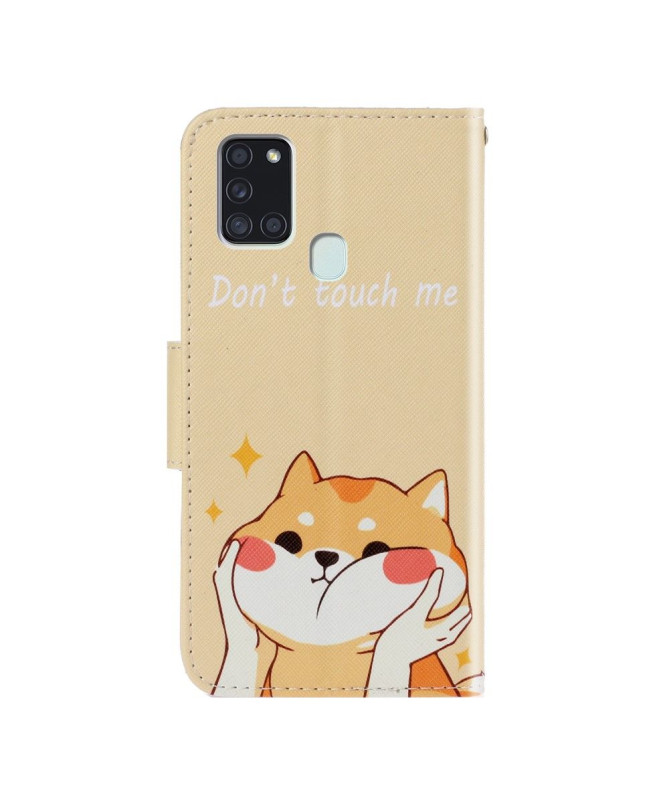 Housse Samsung Galaxy A21s Ne me touche pas et chat - photo 2