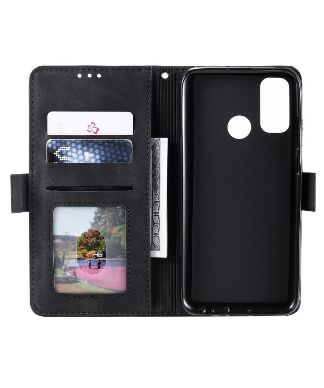Housse Samsung Galaxy A21s Vintage Porte Cartes à Lanière