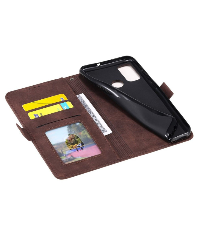 Housse Samsung Galaxy A21s Vintage Porte Cartes à Lanière