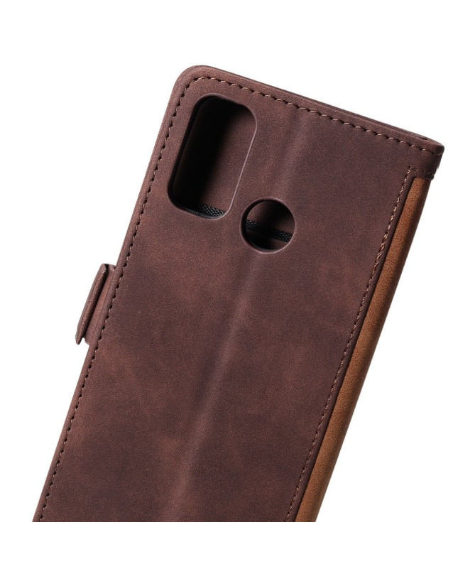Housse Samsung Galaxy A21s Vintage Porte Cartes à Lanière