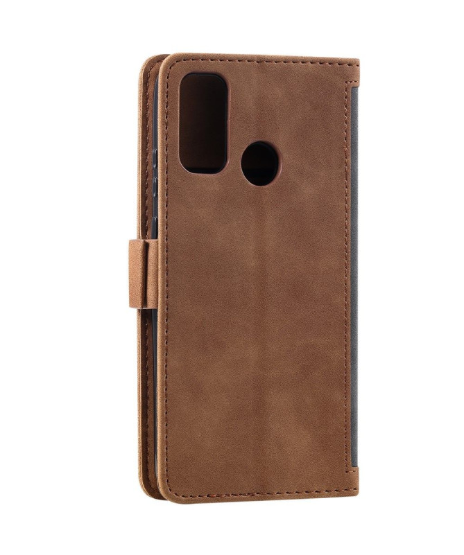 Housse Samsung Galaxy A21s Vintage Porte Cartes à Lanière