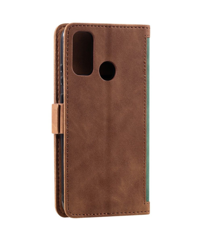 Housse Samsung Galaxy A21s Vintage Porte Cartes à Lanière