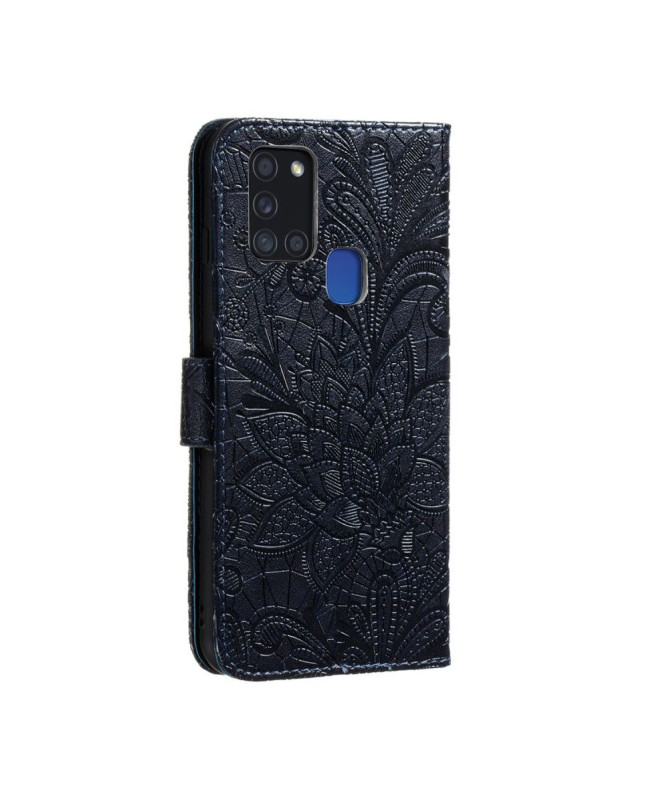 Housse Samsung Galaxy A21s Fleur Dentelle Chic - photo 2
