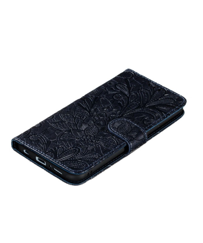 Housse Samsung Galaxy A21s Fleur Dentelle Chic - photo 4